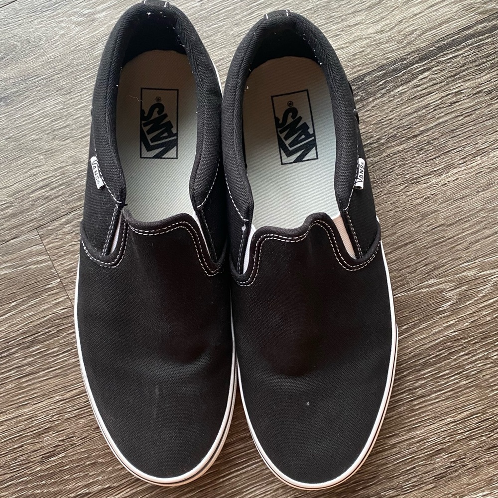 Black Slip On Vans